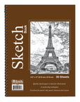 30 Ct. 8.5" X 11" Side Bound Spiral Sketch Book