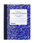 Composition Book UNRULED Premium Blue Marble 100 Ct.