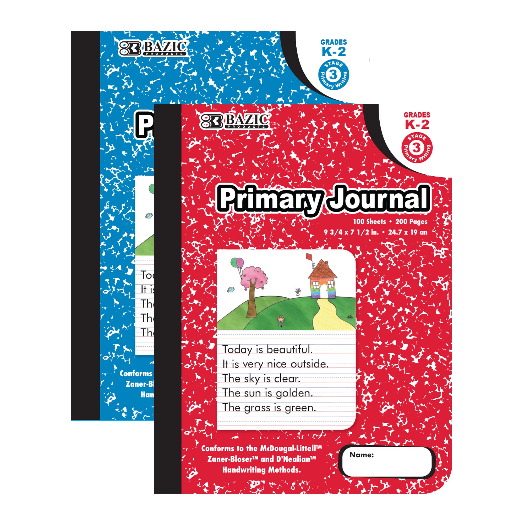 100 Ct. Primary Journal Marble Composition Book