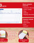 Invoice Book 2-Part Carbonless 5 9/16" x 8 7/16" (50 Sets)
