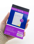 50 Sets 3 11/32" x 5 5/8" 2-Part Carbonless General Purpose Sales Book