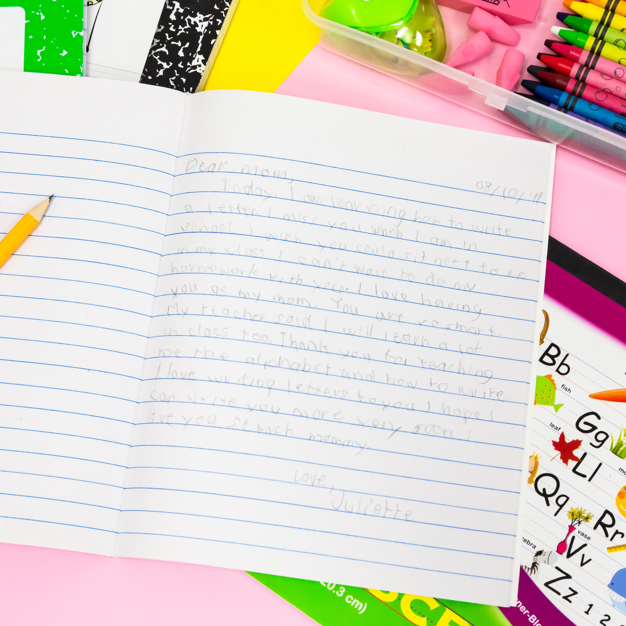 20 Ct. 8.5" x 7" Manila Cover Composition Book