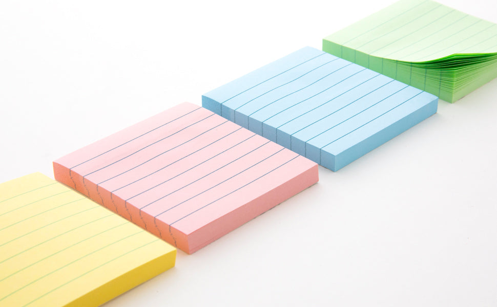40 Ct. 3" X 3" Lined Sticky Notes (3/Pack)