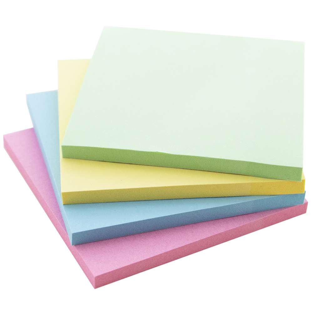 Stick On Notes 3" X 3" 50 Ct. (4/Pack)