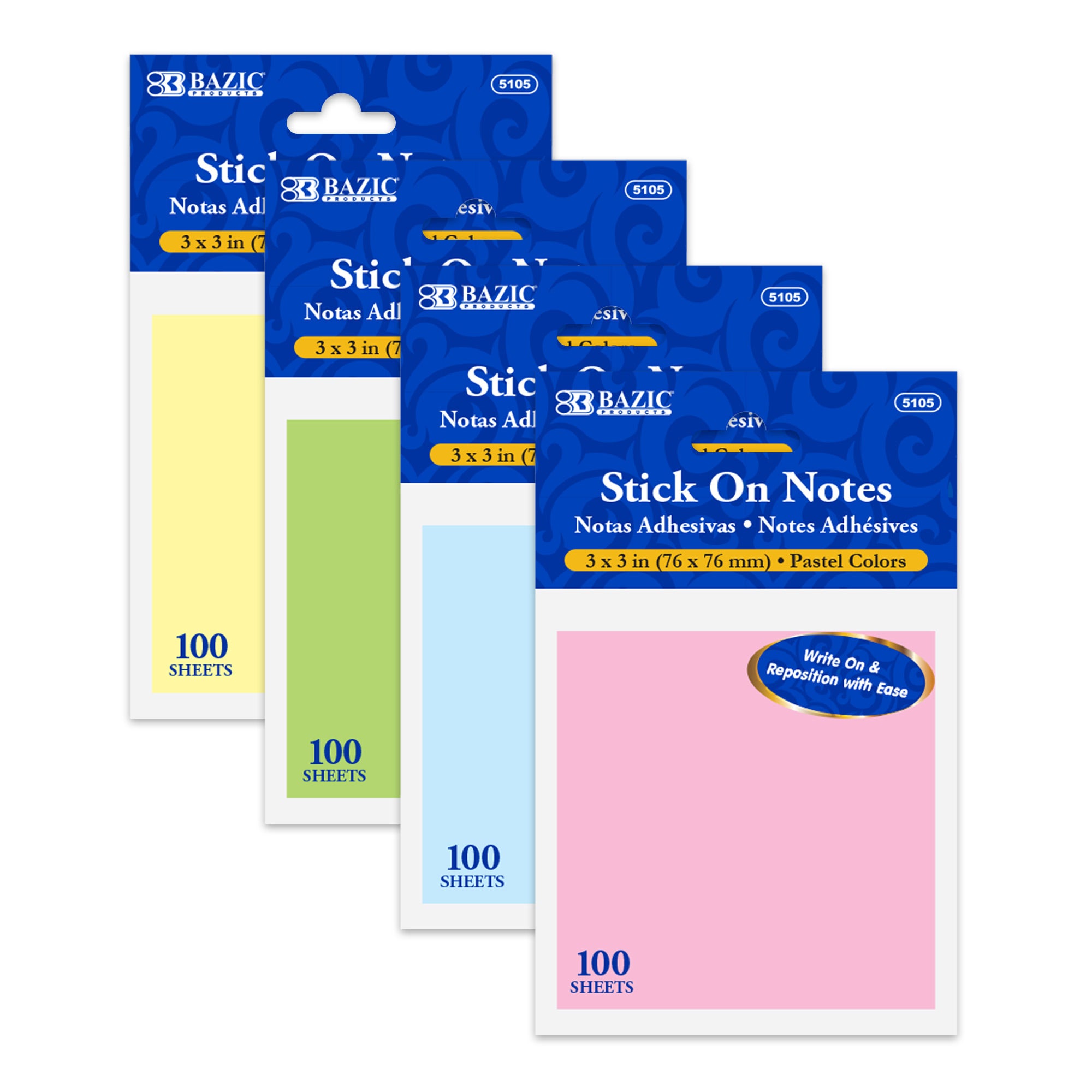 100 Ct. 3" X 3" Sticky Notes
