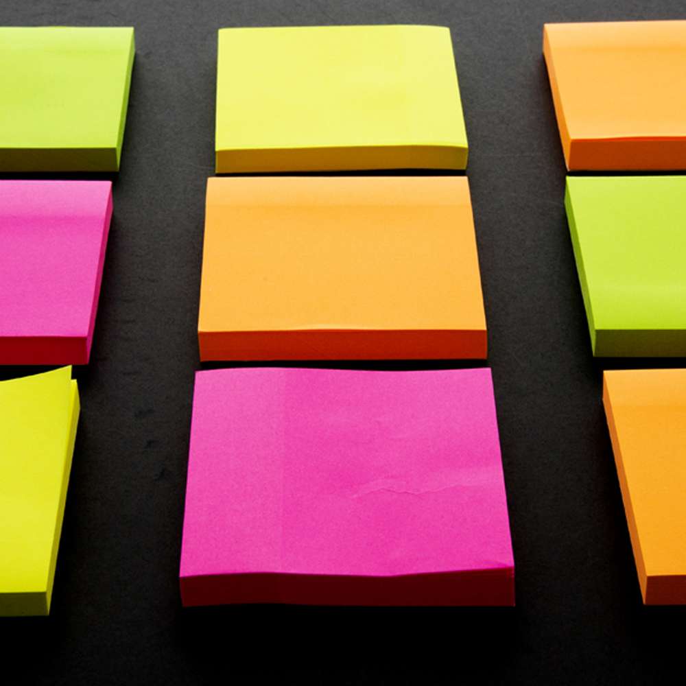 80 Ct. 3" X 3" Neon Sticky Notes