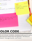 70 Ct. 3" X 5" Neon Lined Sticky Notes