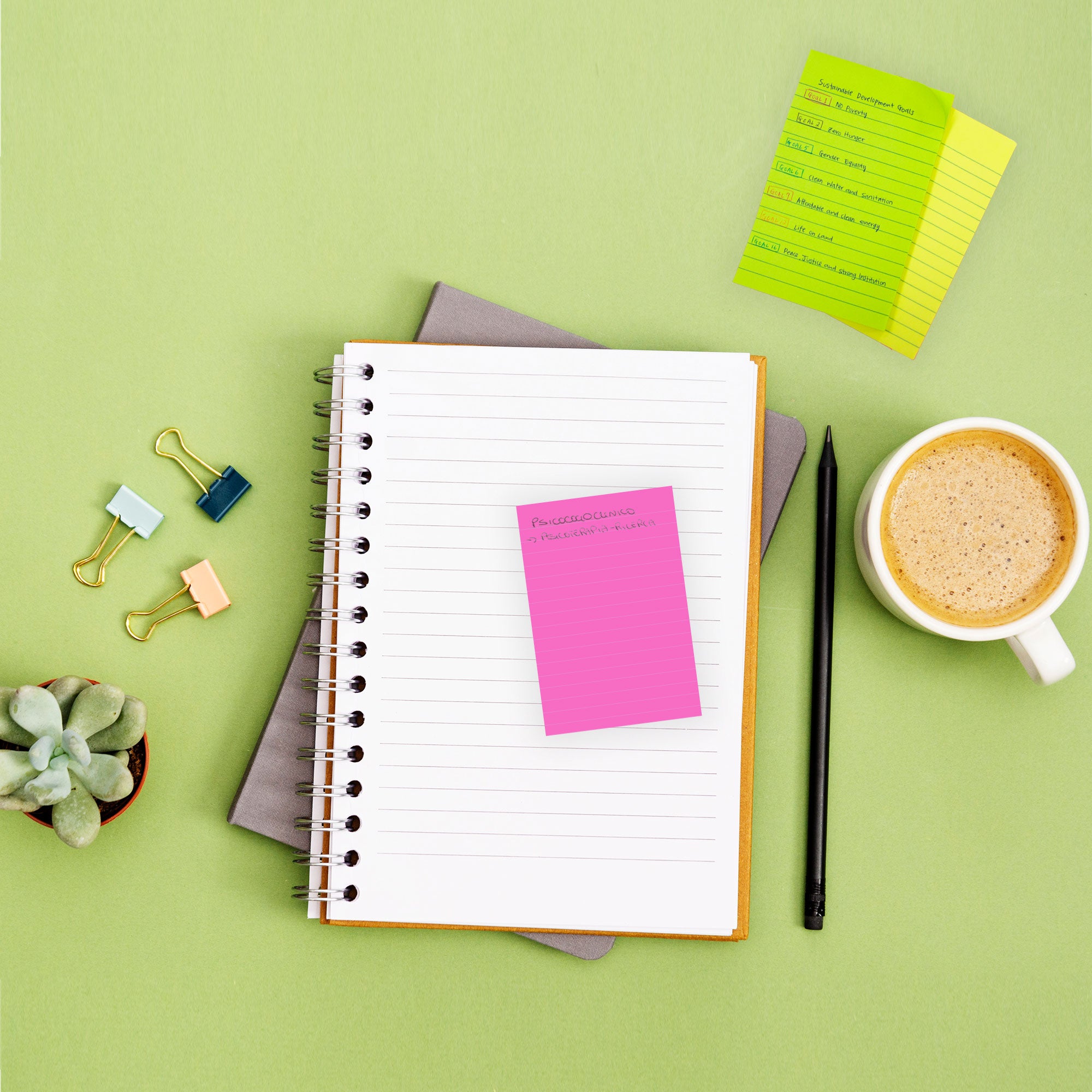 50 Ct. 4" X 6" Neon Lined Sticky Notes