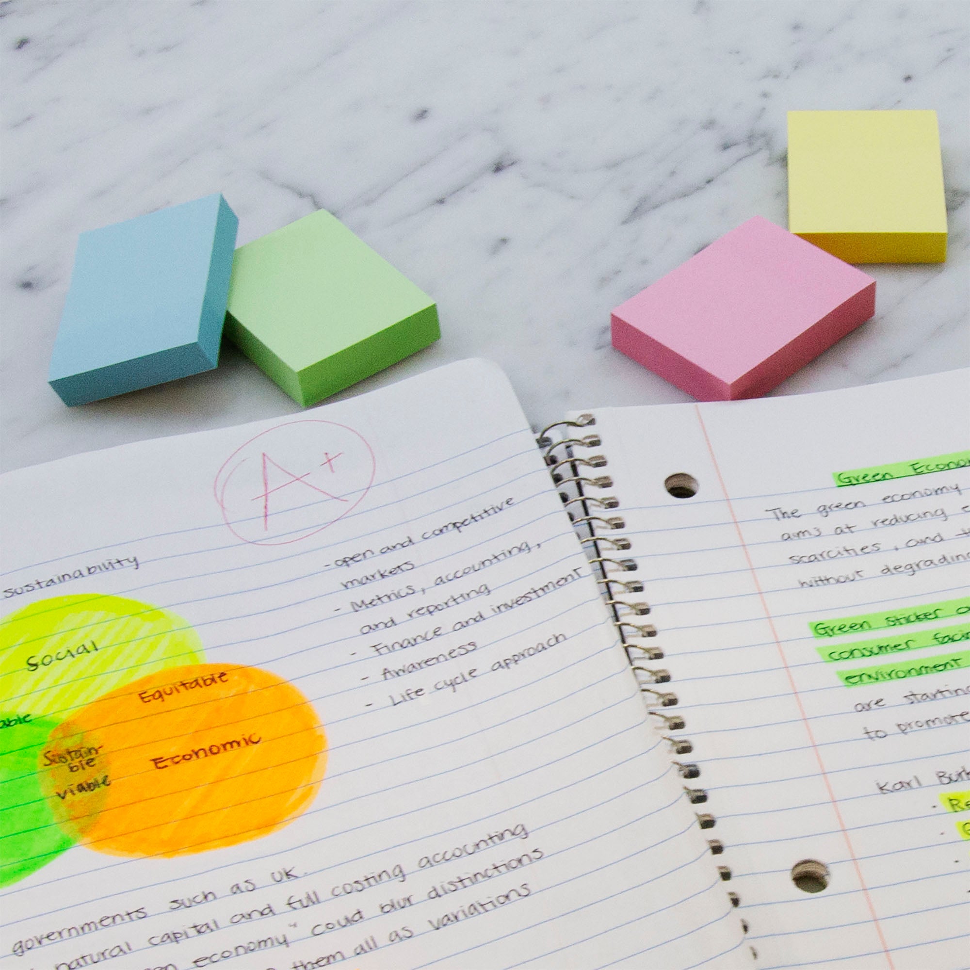 100 Ct. 1.5" X 2" Sticky Notes (4/Pack)