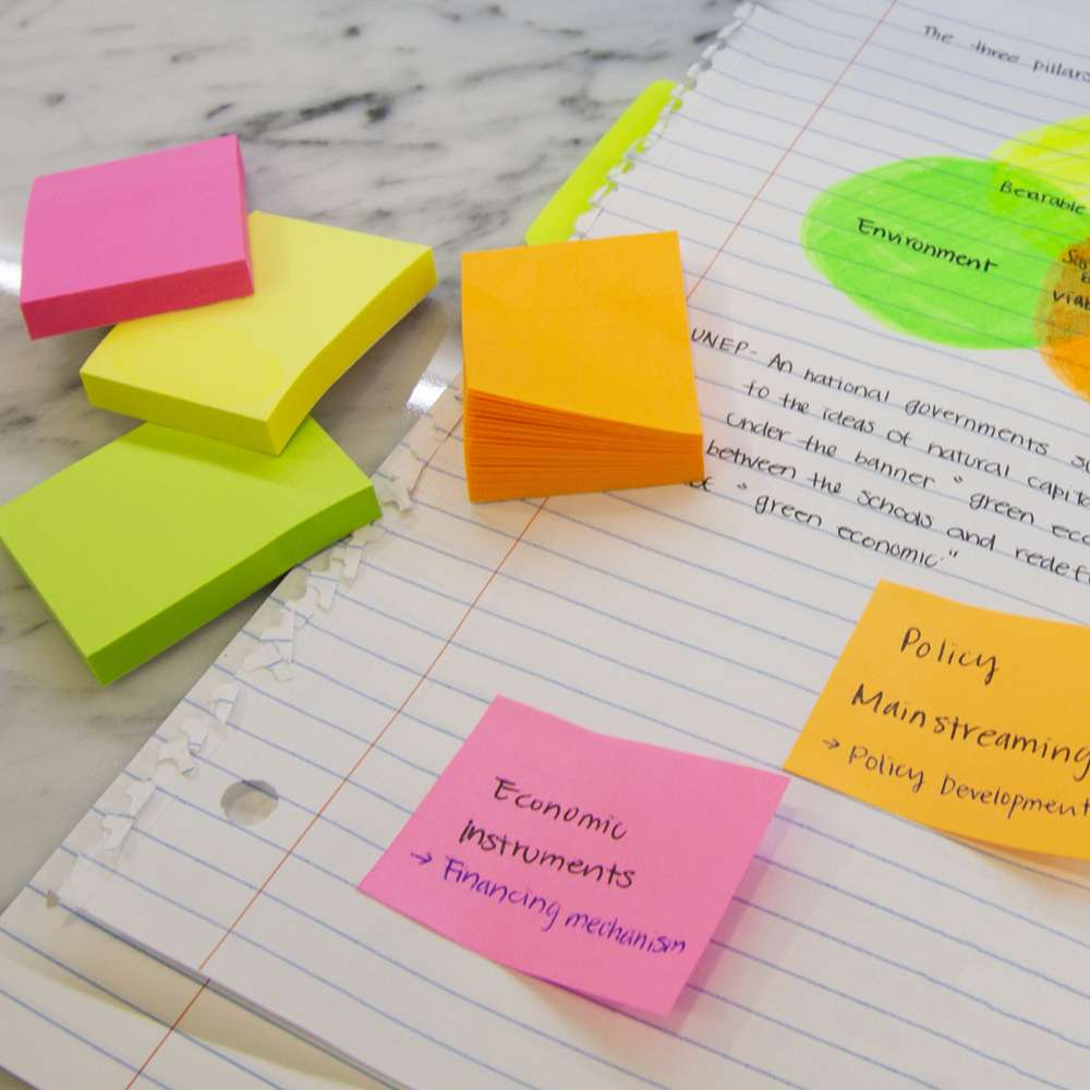 70 Ct. 1.5" X 2" Neon Sticky Notes (4/Pack)