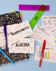 100 Ct. 3" X 5" Quad Ruled 4-1" White Index Card