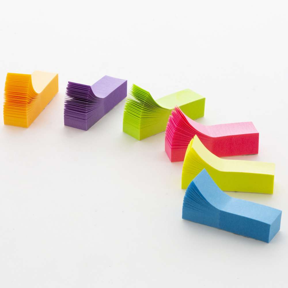 100 Ct. 0.5" X 1.75" Neon Page Markers (10/Pack)