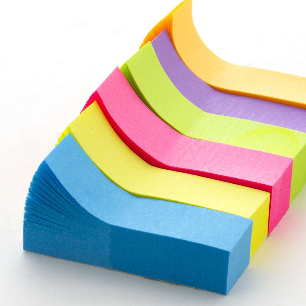 100 Ct. 0.5" X 1.75" Neon Page Markers (10/Pack)