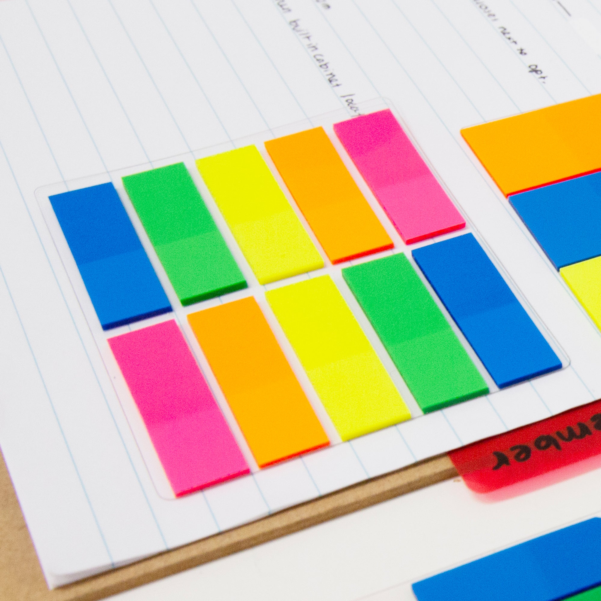 25 Ct. 0.5" X 1.7" Neon Color Coding Flags (10/Pack)