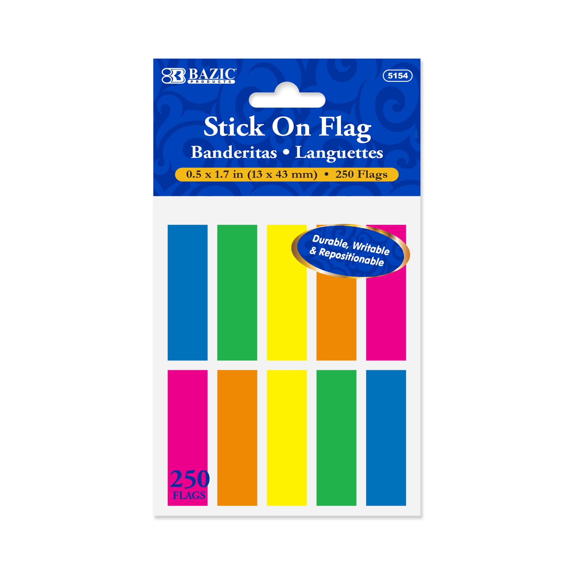 25 Ct. 0.5" X 1.7" Neon Color Coding Flags (10/Pack)