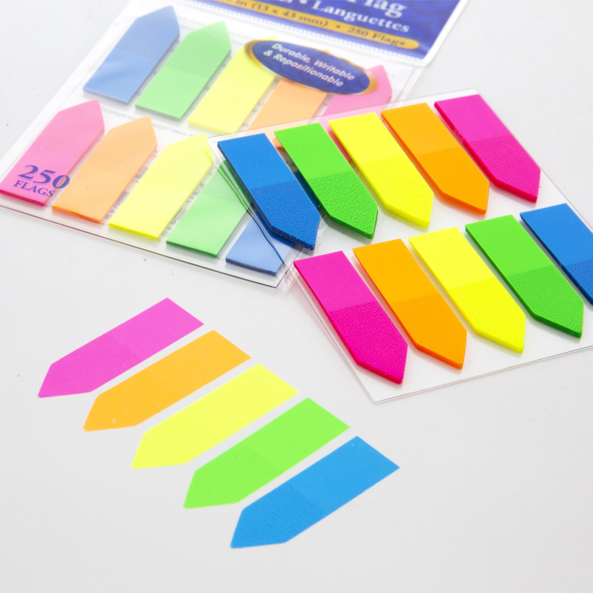 25 Ct. 0.5" X 1.7" Neon Color Arrow Flags (10/Pack)