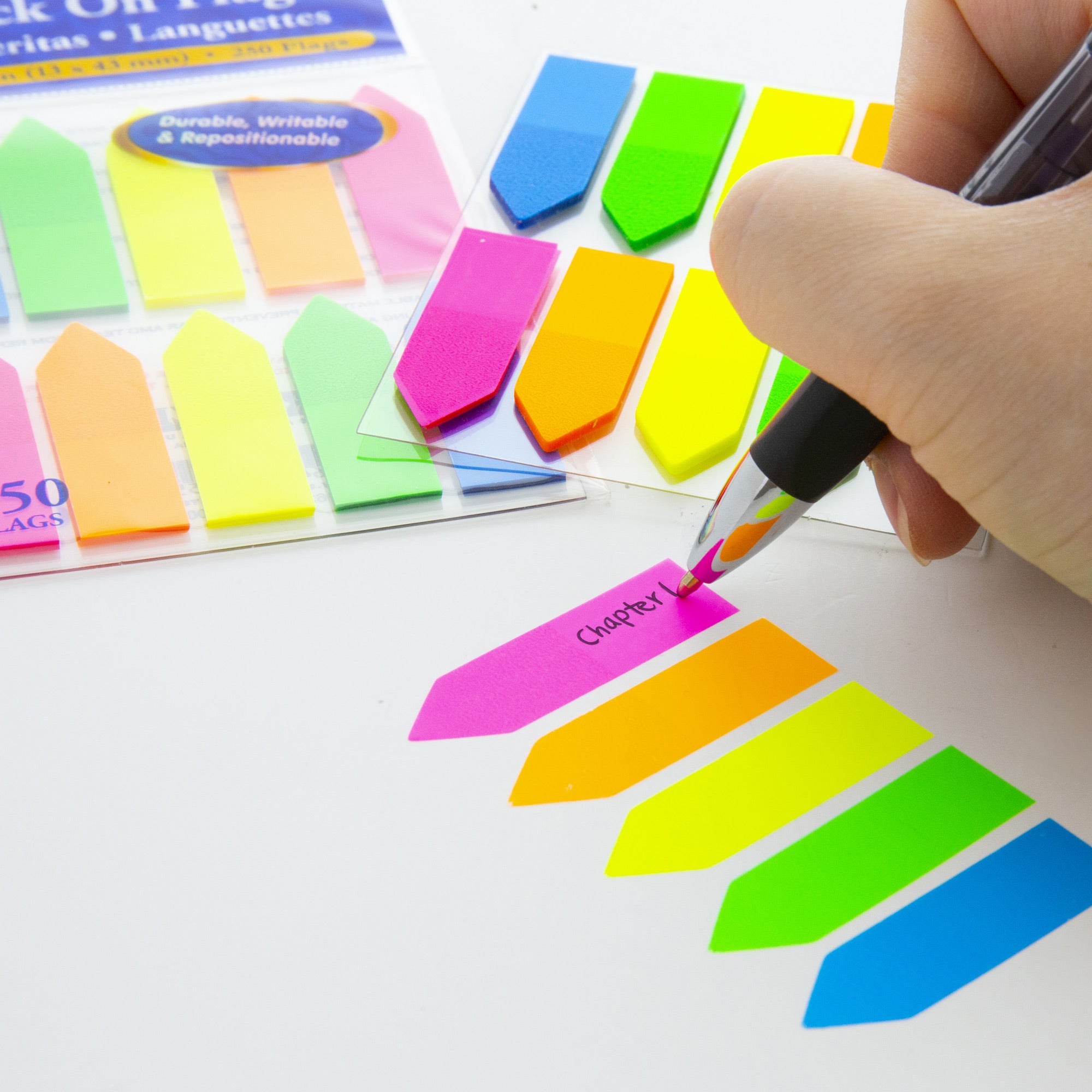 25 Ct. 0.5" X 1.7" Neon Color Arrow Flags (10/Pack)