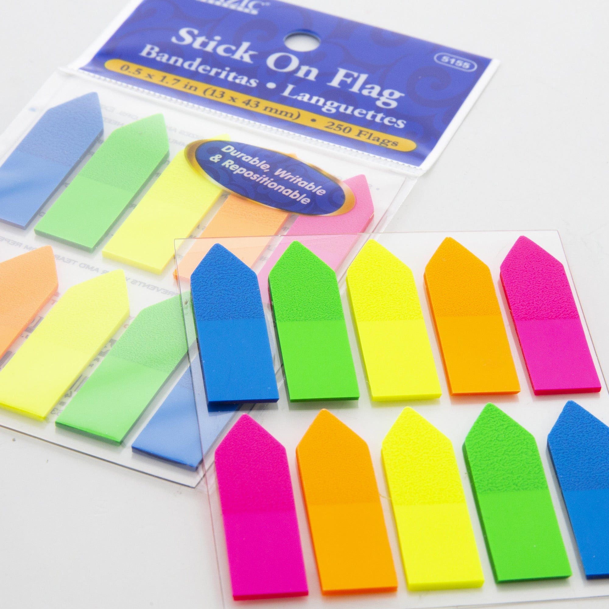 25 Ct. 0.5" X 1.7" Neon Color Arrow Flags (10/Pack)