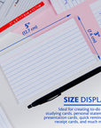 100 Ct. 3" X 5" Ruled White Index Card