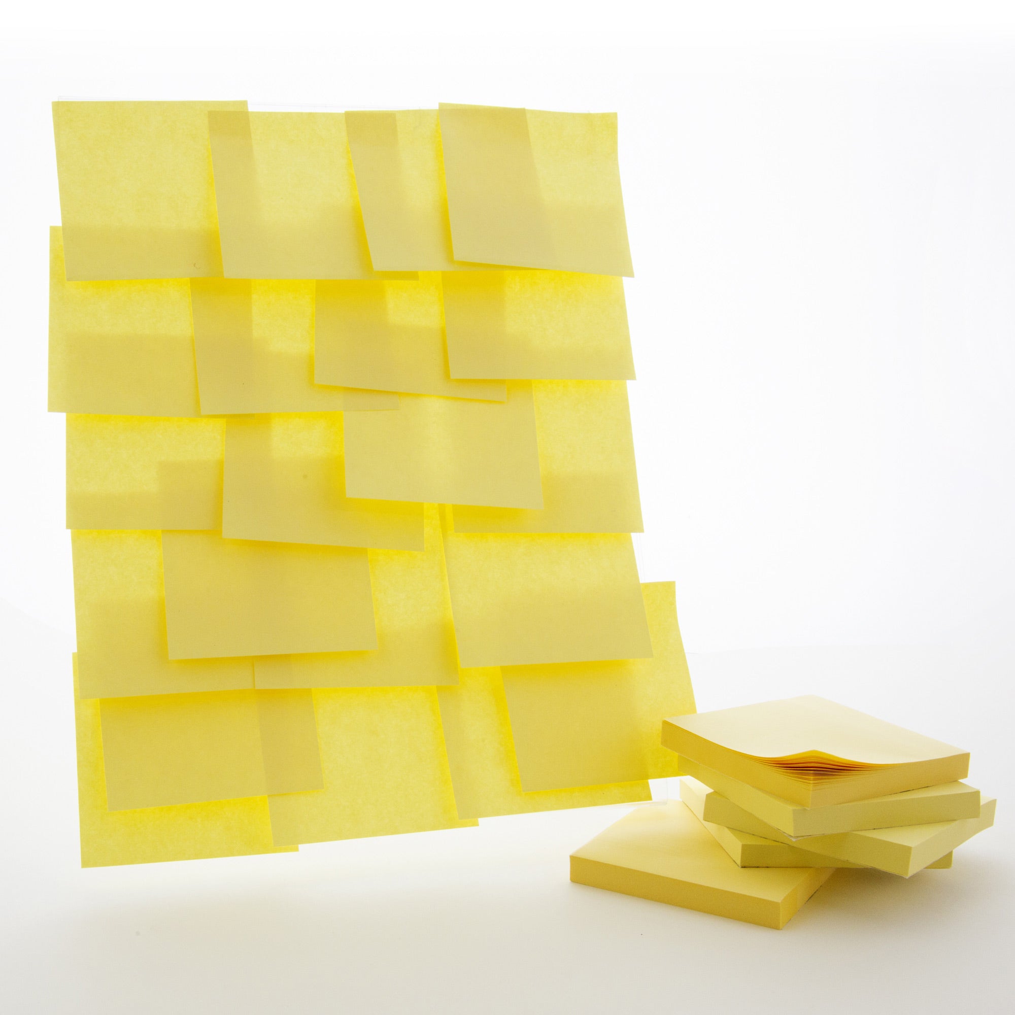 100 Ct. 3" X 3" Yellow Sticky Notes (12/Shrink)