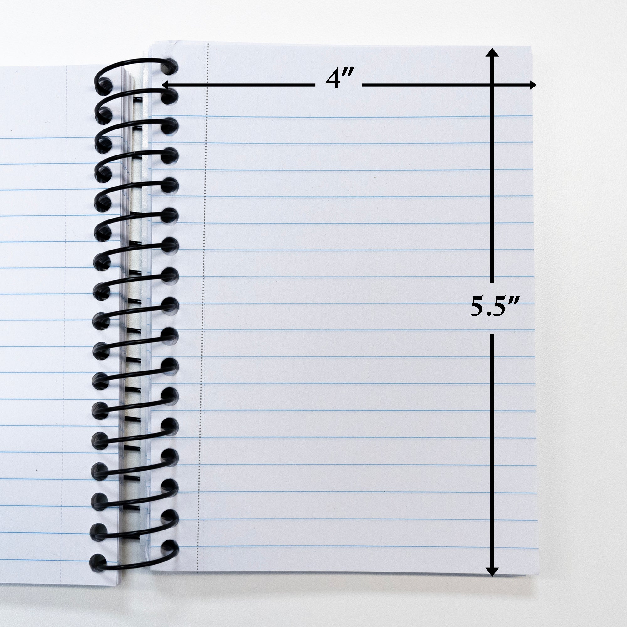 180 Ct. 4" X 5.5" Spiral Fat Book