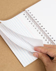 50 Ct. Spiral Bound 3" X 5" Ruled White Index Card