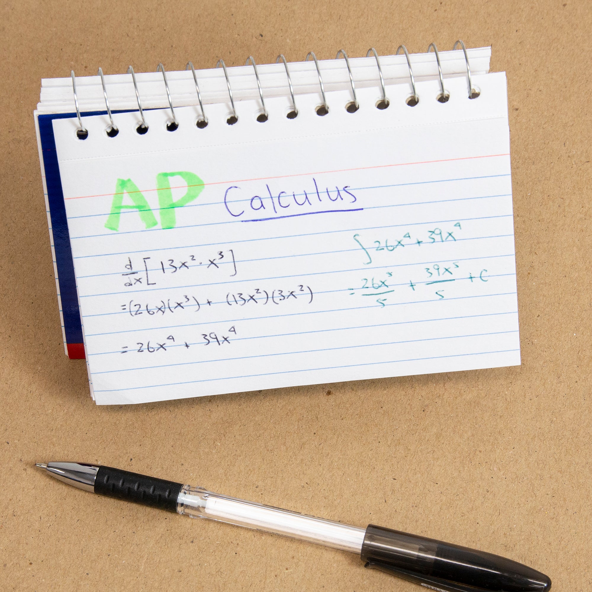 50 Ct. Spiral Bound 3" X 5" Ruled White Index Card