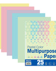 25 Ct. Pastel Color Multipurpose Paper