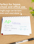 50 Ct. Spiral Bound 3" X 5" Ruled White Index Card