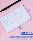 100 Ct. 3" X 5" Unruled White Index Card