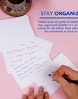 100 Ct. 3" X 5" Unruled White Index Card