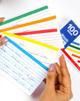 100 Ct. 3" X 5" Ruled Color Coded Index Card