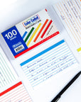 100 Ct. 3" X 5" Ruled Color Coded Index Card
