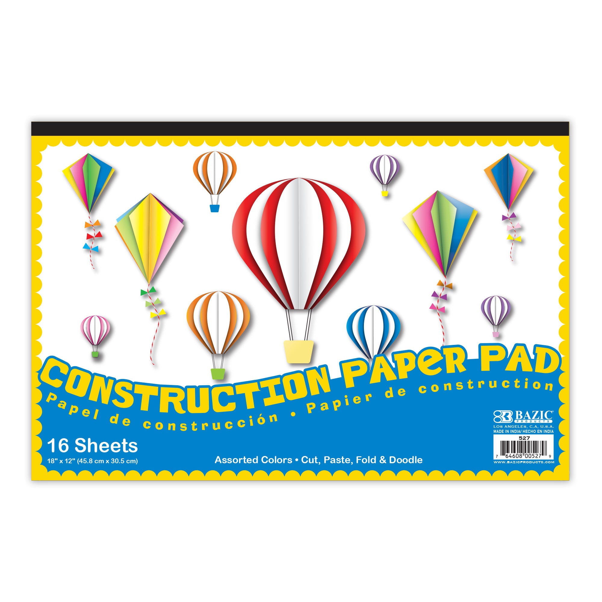 16 Ct. 18" X 12" Construction Paper Pad