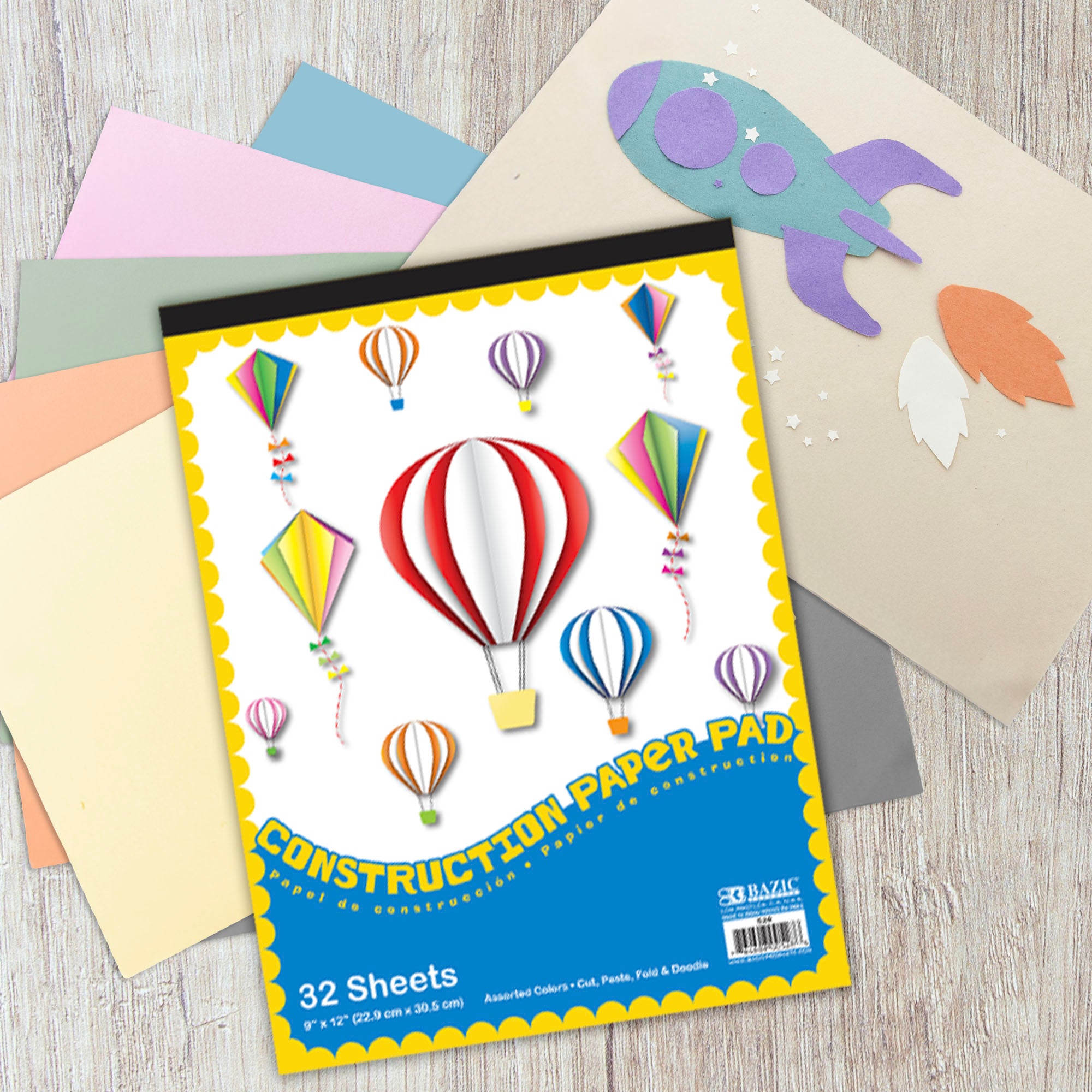 32 Ct. 9" X 12" Construction Paper Pad