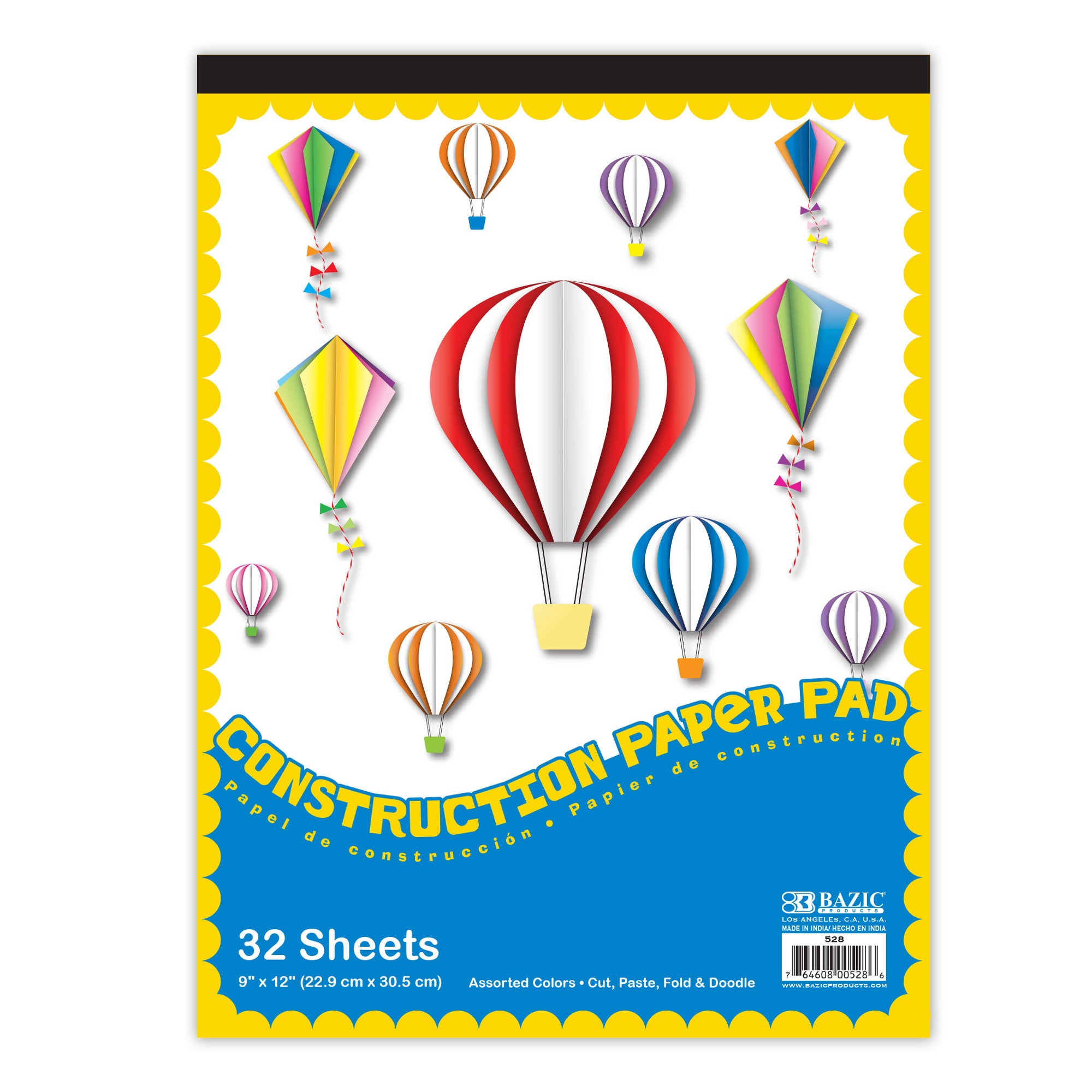 32 Ct. 9" X 12" Construction Paper Pad