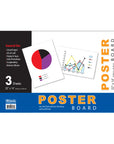 22" X 14" White Poster Board (3/Pack)