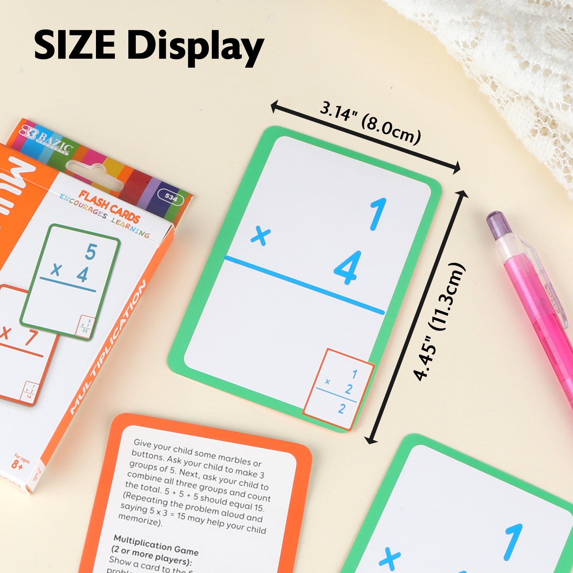Multiplication Flash Cards (36/Pack)