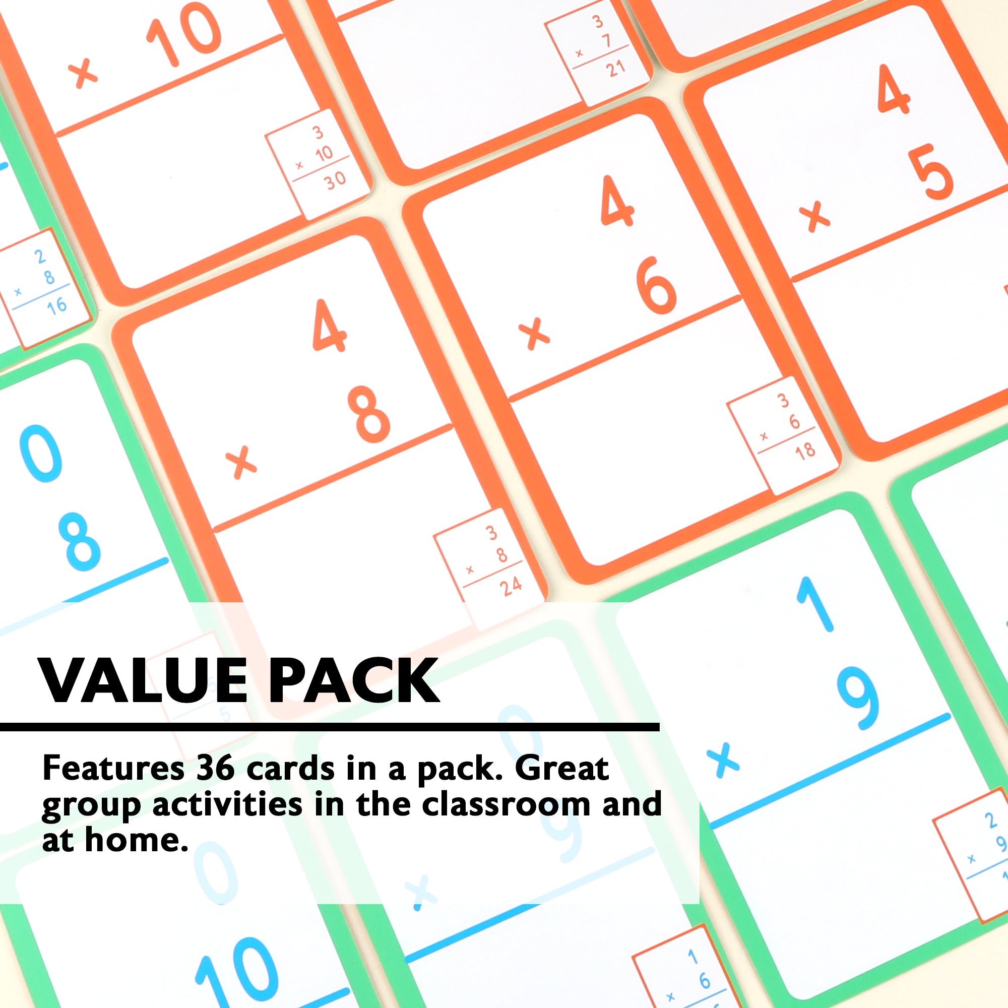 Multiplication Flash Cards (36/Pack)