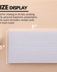 50 Ct. 5" X 8" Ruled White Index Card