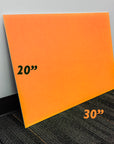 20" X 30" Fluorescent Orange Foam Board