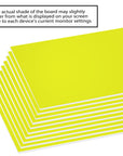 20" X 30" Fluorescent Yellow Foam Board