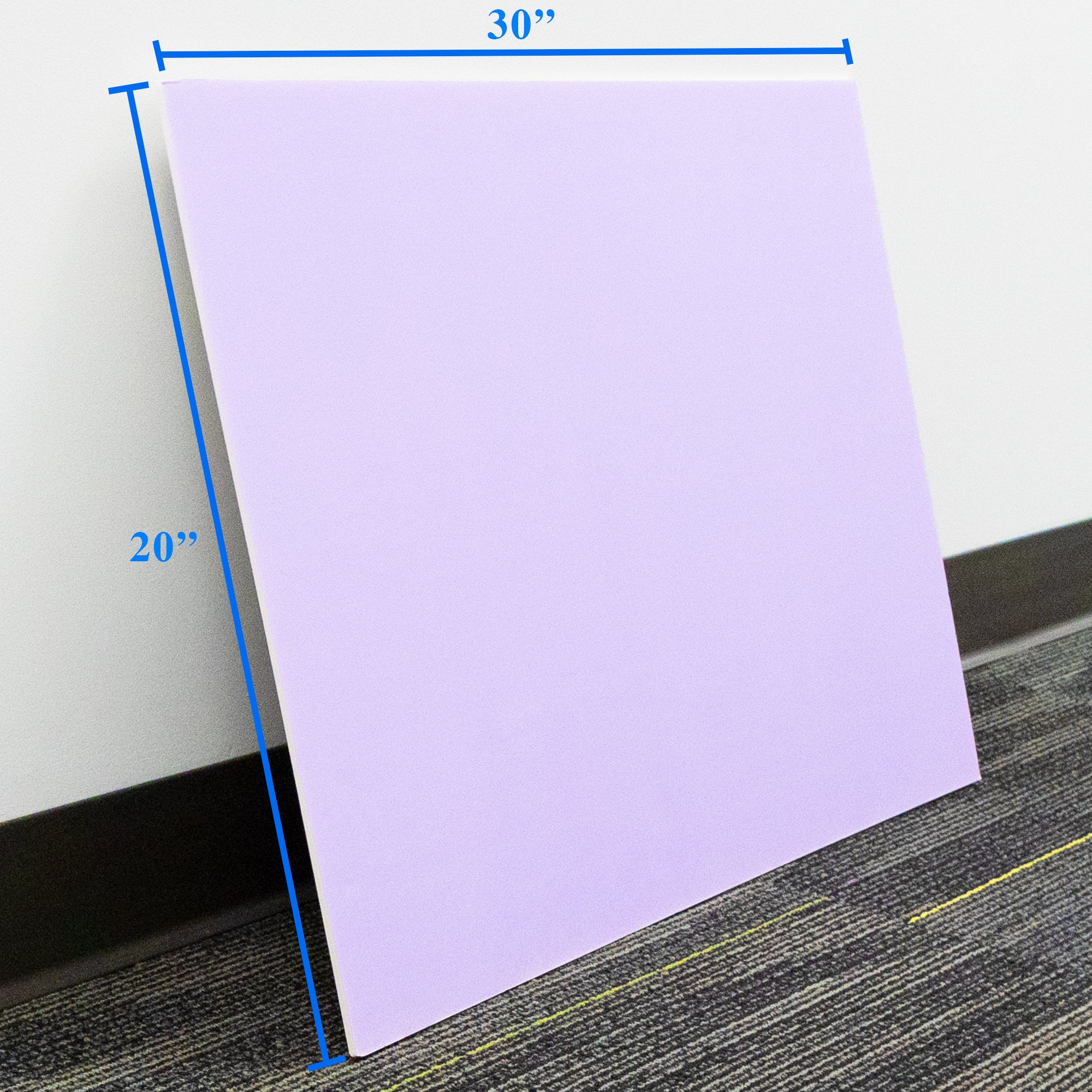 20" X 30" Lavender Foam Board