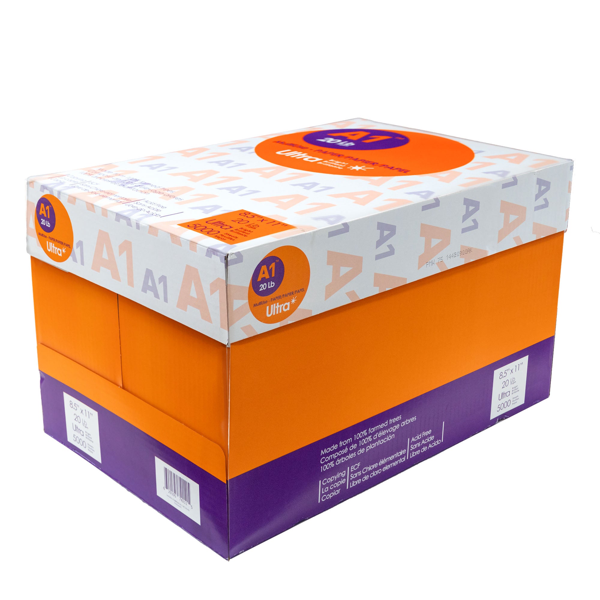 A1 ULTRA 8.5" X 11" White Copy Paper (10 Reams/Case)