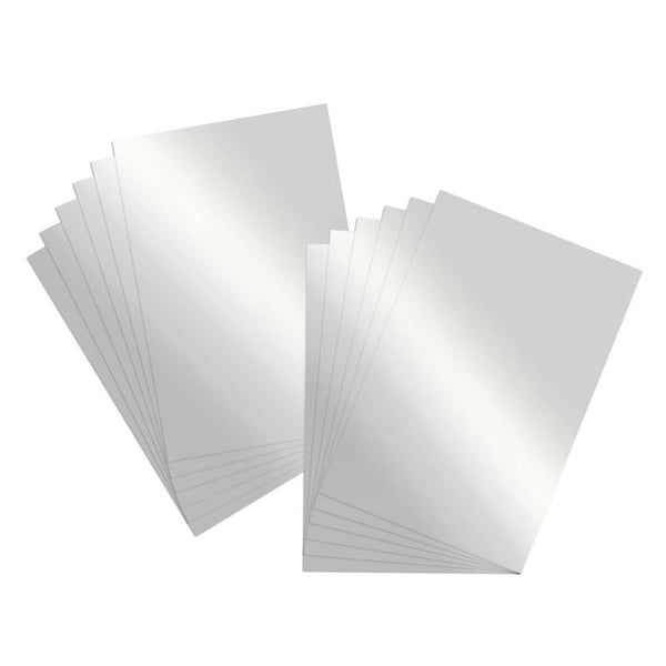 Foil Cardstock Matte Silver 12 x 12 Sheets Bulk Pack of 25