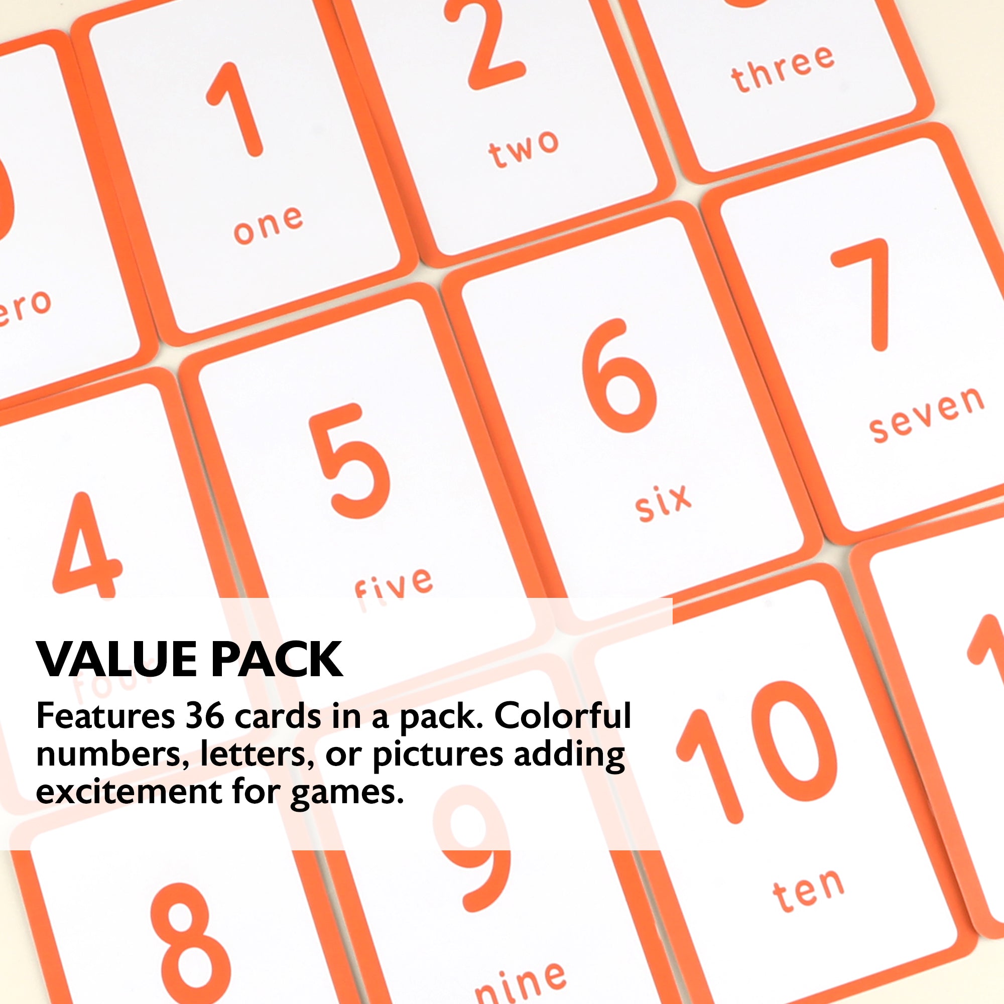 Numbers Flash Cards (36/Pack)