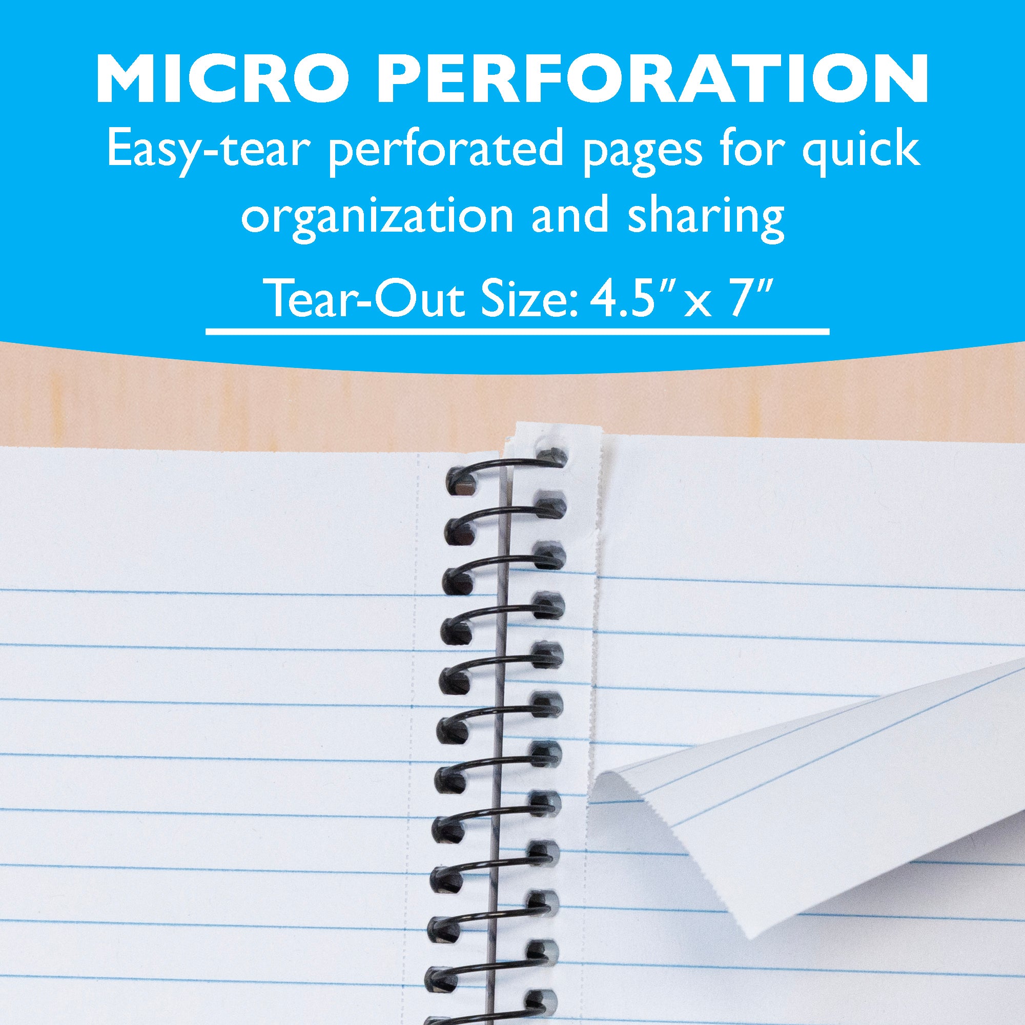 120 Ct. 5" X 7" Personal / Assignment Spiral Notebook