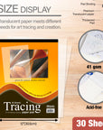 30 Ct. 9" X 12" Tracing Paper Pad