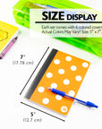 80 Ct. 5" x 7" Polka Dot Poly Cover Personal Composition Book
