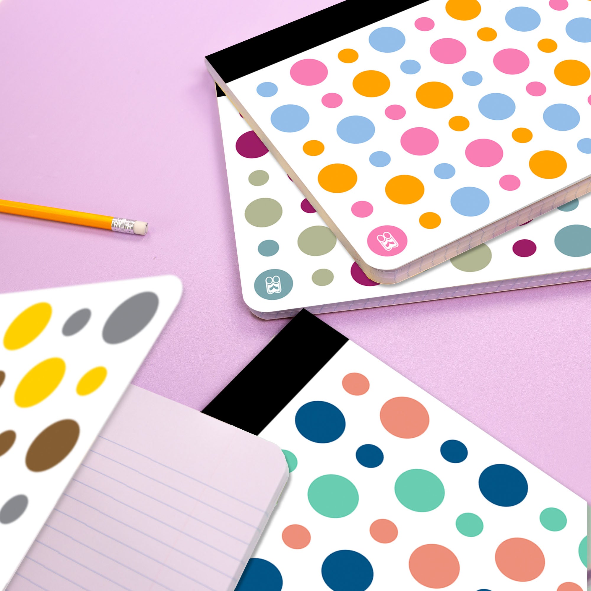 C/R 100 Ct. Polka Dot Composition Book